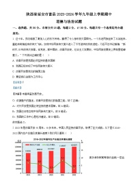 陕西省延安市富县2023-2024学年九年级上学期期中道德与法治试题