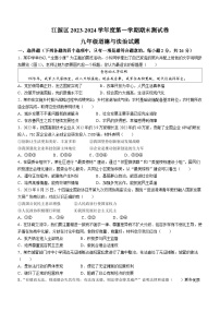 吉林省白山市江源区2023-2024学年九年级上学期期末道德与法治试题