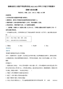 湖南省洪江市隆平学校等多校2022-2023学年八年级下学期期中道德与法治试题（解析版）