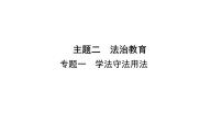 2024年中考道德与法治一轮知识点梳理课件：主题二专题一 学法守法用法
