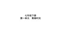 七年级下册第一单元 青春时光 复习课件----2024年中考道德与法治一轮复习