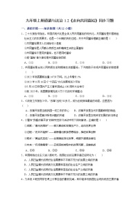 人教部编版九年级上册走向共同富裕优秀同步训练题