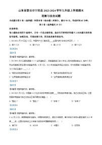 山东省泰安市宁阳县2023-2024学年九年级上学期期末道德与法治试题