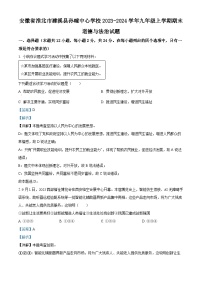 安徽省淮北市濉溪县孙疃中心学校2023-2024学年九年级上学期期末道德与法治试题