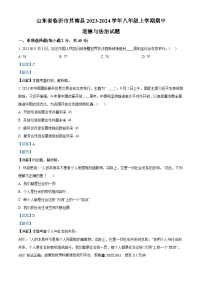 山东省临沂市莒南县2023-2024学年八年级上学期期中道德与法治试题