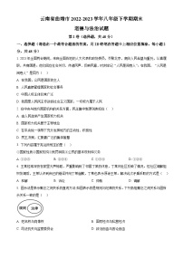 云南省曲靖市2022-2023学年八年级下学期期末道德与法治试题（原卷版+解析版）