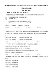青海省海西州格尔木市第十一中学2022-2023学年七年级下学期期中道德与法治试题（原卷版+解析版）