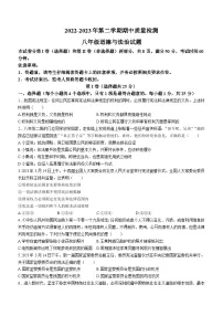 山东省泰安市东平县2022-2023学年（五四制）八年级下学期期中道德与法治试题