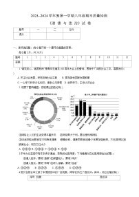 安徽省淮南市西部地区2023-2024学年八年级上学期期末 道德与法治试卷