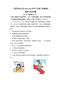 广西河池凤山县2023-2024学年八年级上学期期末 道德与法治试题（含解析）