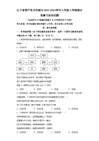 辽宁省葫芦岛市兴城市2023-2024学年八年级上学期期末 道德与法治试题（含解析）