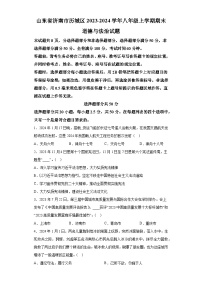 山东省济南市历城区2023-2024学年八年级上学期期末 道德与法治试题（含解析）