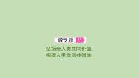 江西省2024年中考道德与法治二轮专题复习课件专题八 弘扬全人类共同价值　构建人类命运共同体