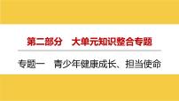 河南省2024年中考道德与法治二轮专题复习课件：专题一 青少年健康成长、担当使命