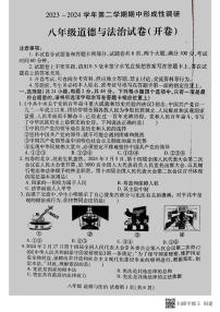 河南省洛阳市洛龙区2023-2024学年八年级下学期期中考试道德与法治试卷