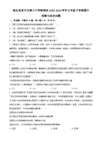 湖北省黄石市第八中学教联体2023-2024学年七年级下学期期中道德与法治试题（原卷版+解析版）