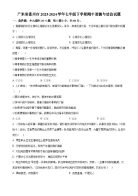 广东省惠州市2023-2024学年七年级下学期期中道德与法治试题（原卷版+解析版）