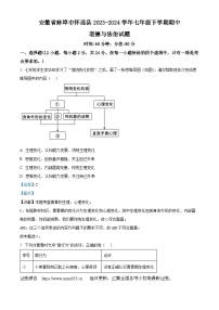 安徽省蚌埠市怀远县2023-2024学年七年级下学期期中道德与法治试题
