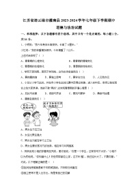 江苏省连云港市灌南县2023-2024学年七年级下学期期中道德与法治试题（含解析）