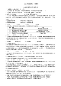 2024年安徽省合肥市第四十五中学中考四模道德与法治试卷