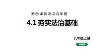 初中政治 (道德与法治)人教部编版九年级上册夯实法治基础教学ppt课件