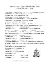 广东省江门市恩平市2023-2024学年八年级下学期期末检测道德与法治试卷