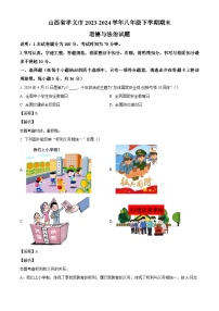 山西省孝义市2023-2024学年八年级下学期期末道德与法治试题（解析版）