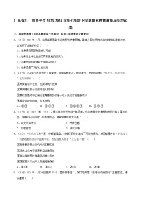 广东省江门市恩平市2023-2024学年七年级下学期期末检测道德与法治试卷（含答案）