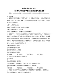 宣威市第六中学2023-2024学年八年级上学期11月月考道德与法治试卷(含答案)