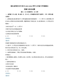 湖北省荆州市石首市2023-2024学年七年级下学期期末道德与法治试题（解析版）