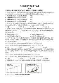 陕西省西北工业大学附属中学2023-2024学年九年级上学期期中道德与法治试题