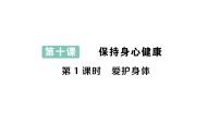 政治 (道德与法治)七年级上册（2024）第三单元 珍爱我们的生命第十课 保持身心健康爱护身体作业ppt课件