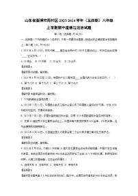 【道德与法治】山东省淄博市周村区2023-2024学年（五四制）八年级上学期期中试题（解析版）