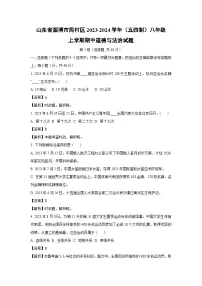 【道德与法治】山东省淄博市周村区2023-2024学年（五四制）八年级上学期期中试题（解析版）