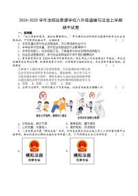 河南省洛阳市汝阳县思源学校2024-2025学年八年级上学期期中道德与法治试题