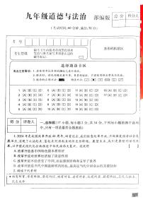 河南省开封市通许县2024-2025学年九年级上学期期中道德与法治试卷