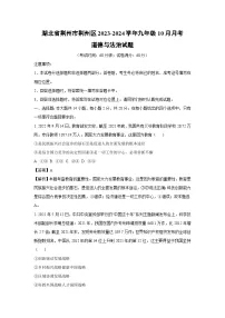 湖北省荆州市荆州区2023-2024学年九年级上学期10月月考道德与法治试题（解析版）