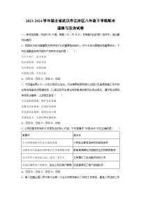 2023-2024学年湖北省武汉市江岸区八年级下学期期末道德与法治试卷