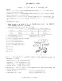 广东省佛山市2024-2025学年九年级上学期期中道德与法治试卷(01)