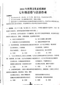 河南省南阳市西峡县2024-2025学年七年级上学期11月期中道德与法治试题