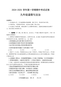 河南省濮阳市2024-2025学年九年级上学期11月期中道德与法治试题