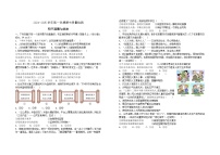 山东省威海市文登区第二中学2024-2025学年(五四学制)八年级上学期期中考试道德与法治试题