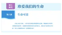 人教版（2024）七年级上册（2024）第三单元 珍爱我们的生命第八课 生命可贵认识生命教学ppt课件