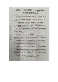 河南省洛宁县 2024-2025学年九年级上学期11月期中学情调研道德与法治试卷