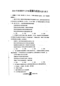 河南省南阳市内乡县2024-2025学年九年级上学期11月期中道德与法治试题