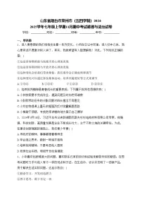山东省烟台市莱州市（五四学制）2024-2025学年七年级上学期11月期中考试道德与法治试卷(含答案)
