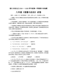 广东省湛江市坡头区 2024-2025学年八年级上学期期中道德与法治试卷
