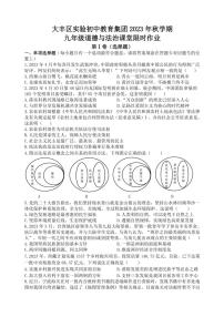 江苏省盐城市大丰区实验初级中学教育集团2023～2024学年九年级(上)12月月考政治试卷(含答案)