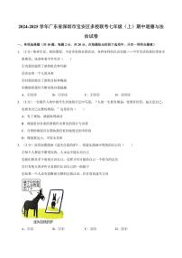 2024～2025学年广东省深圳市宝安区多校七年级(上)期中联考政治试卷(含答案)