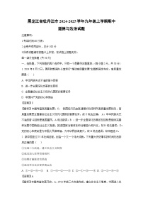 黑龙江省牡丹江市2024-2025学年九年级(上)期中道德与法治试卷(解析版)